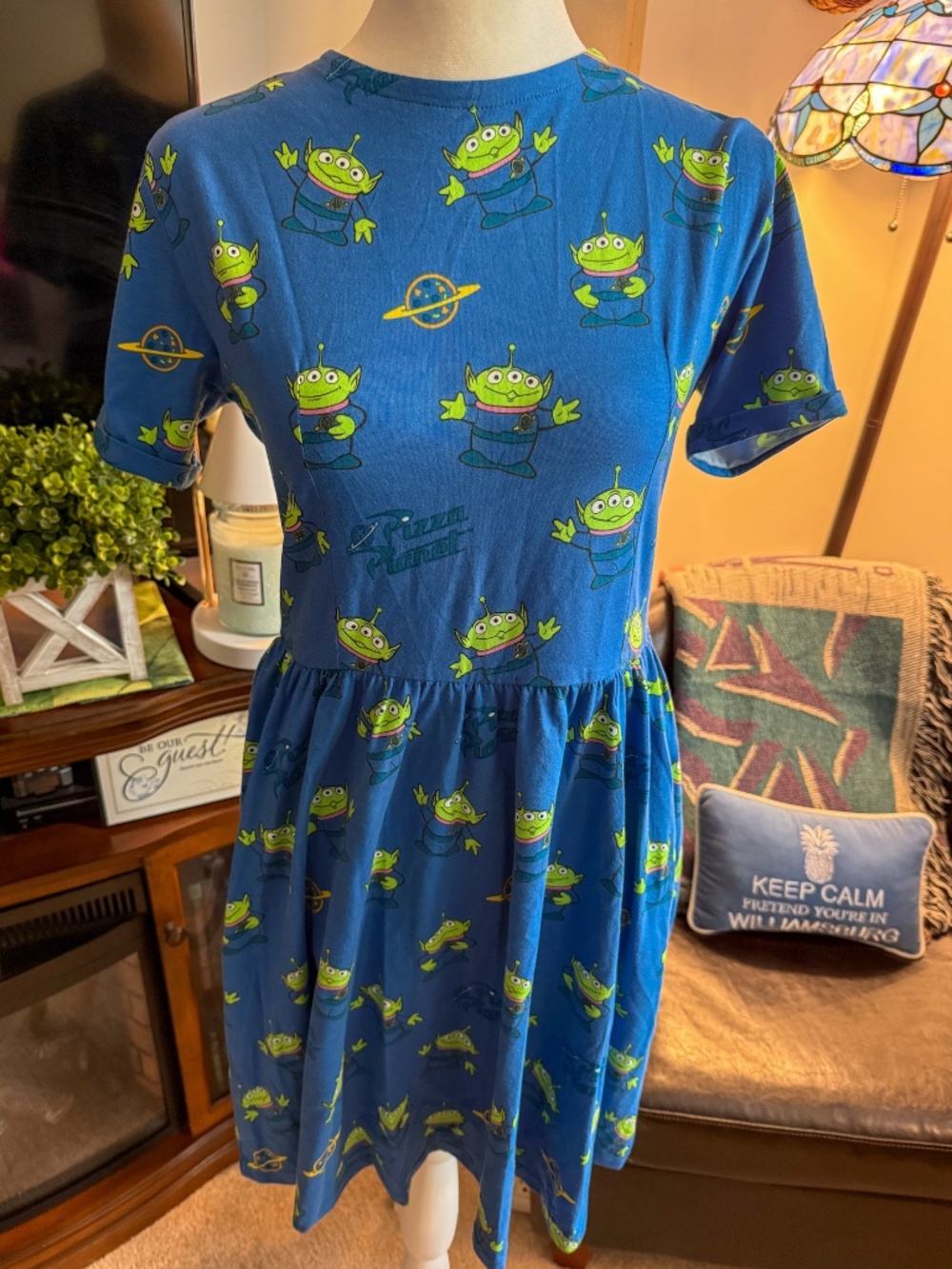 Cakeworthy Toy Story Alien Dress Size L NWT